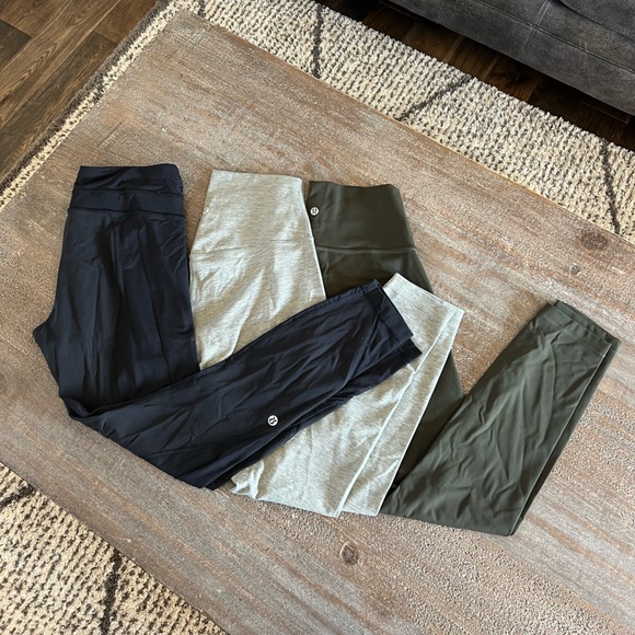 Lot of 3 lululemon leggings size 6